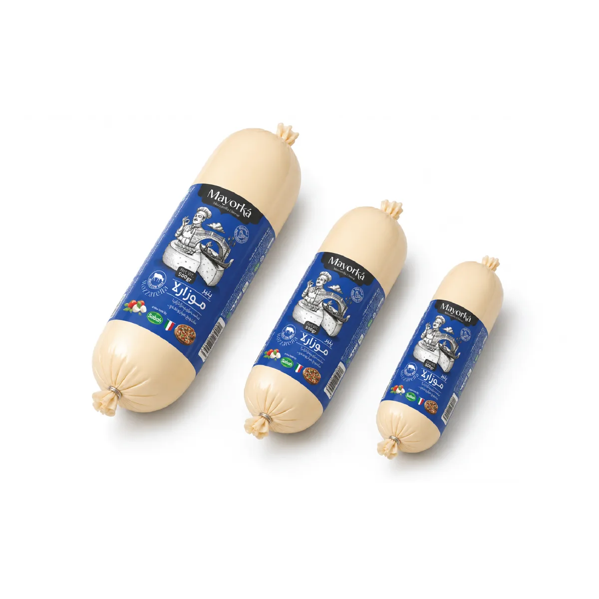 پنیر موزارلا لولهای مایورکا