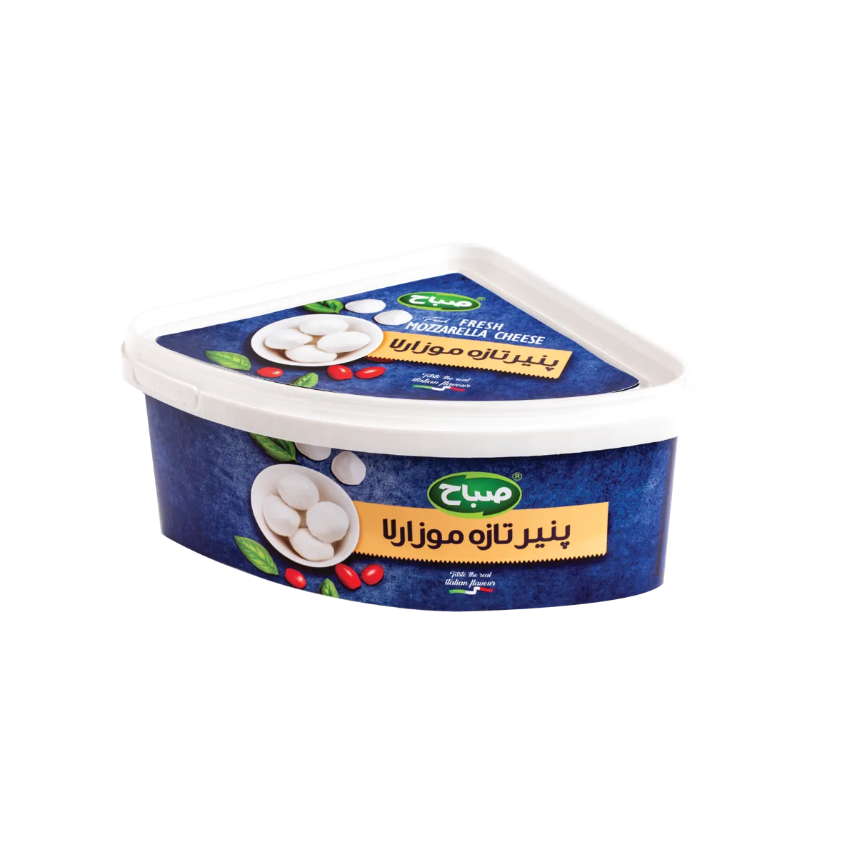 پنیر تازه موزارلا مثلثی
