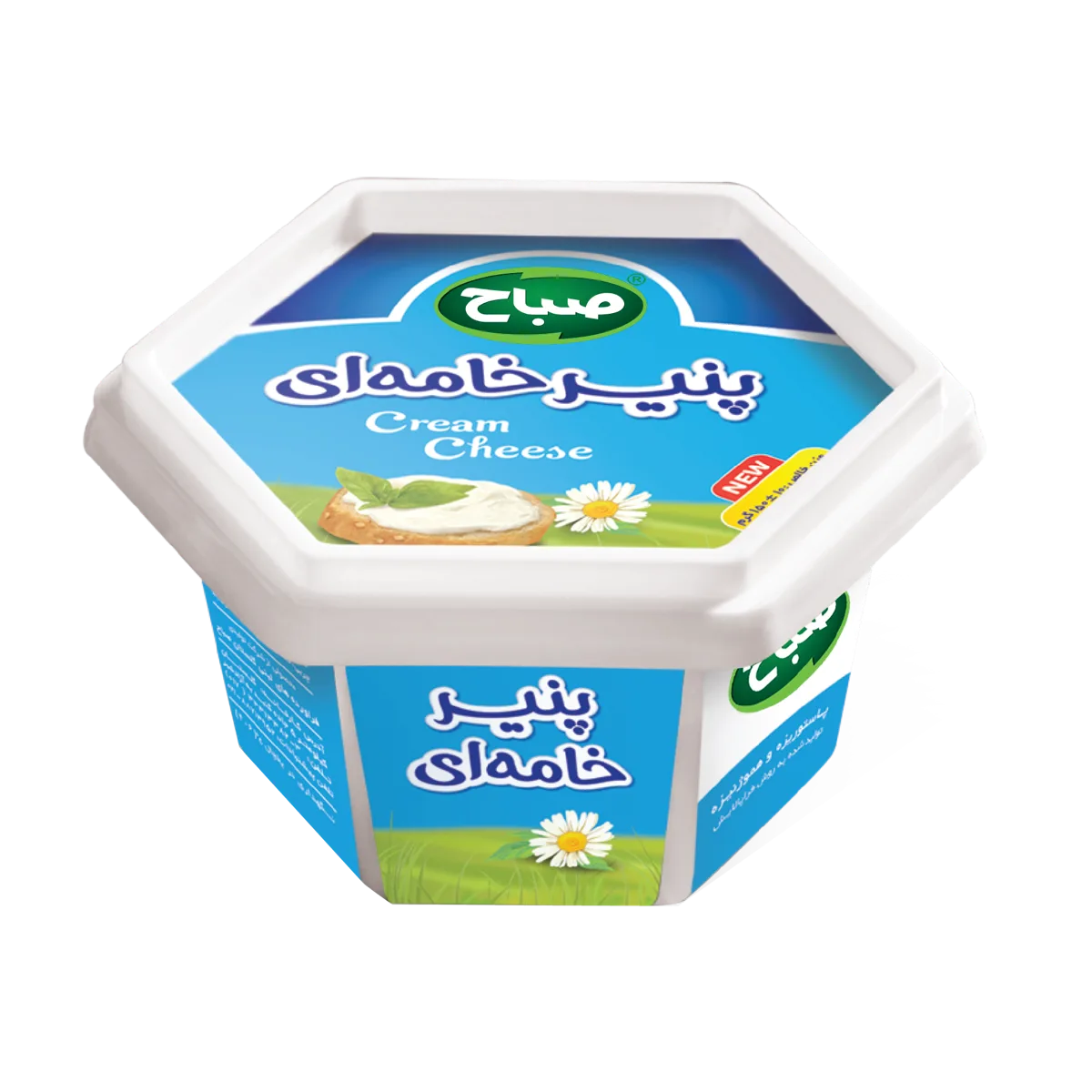 پنیر خامهای ۱۰۰ گرم ششضلعی